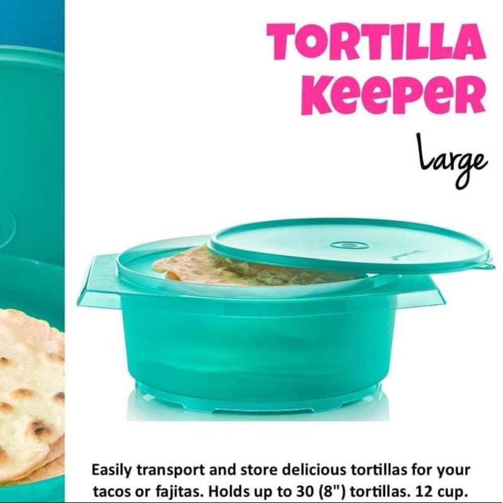 Tupperware/tortilla keeper